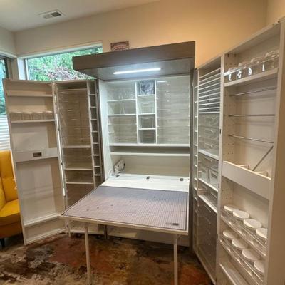 Craft cabinet (open view)