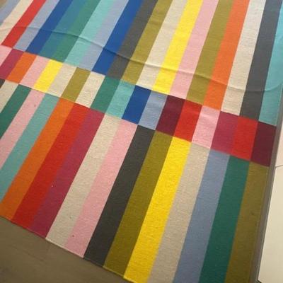 Colorful floor rug