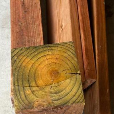 Redwood Lumber Pieces (From Pergola build) 