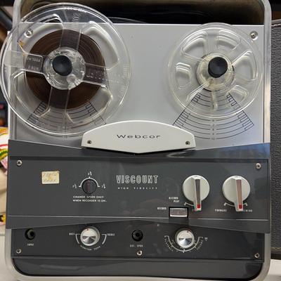 Vintage Webcor Viscount High Fidelity Reel To Reel Recorder 