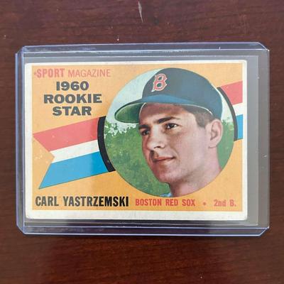 1960 Topps Baseball Card. Rookie Star Carl Yastrzemski #148
