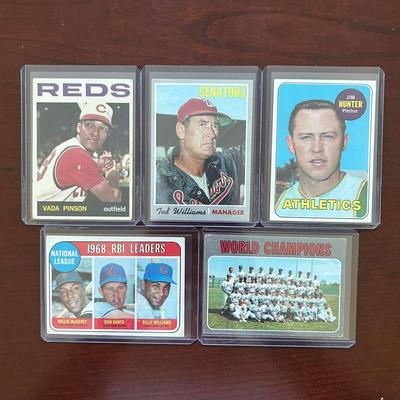 Vintage Baseball Hall of Famers and Stars. Ted Williams, Catfish Hunter, Willie McCovey and More