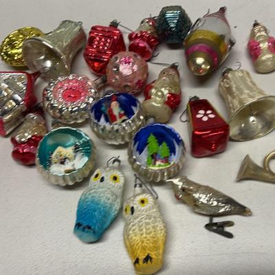 Vintage And Antique German Hand Blown Glass Christmas Ornaments