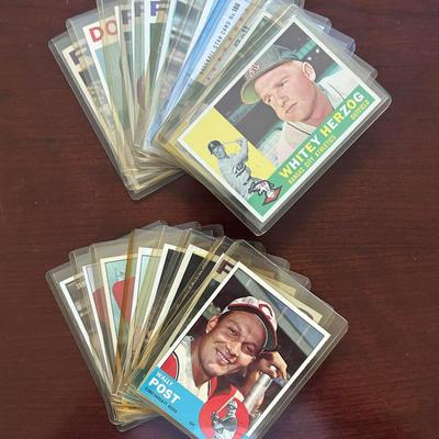 1960s Topps Baseball Cards. 18 Total Cards