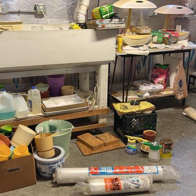 Large Grow Light And Potting Table Cleanout