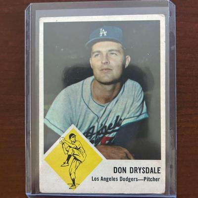 1963 Fleer Baseball Card. Don Drysdale #41