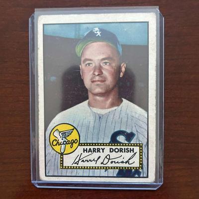 1952 Topps Baseball Card.  Harry Dorish - Chicago White Sox. #303 Red Back