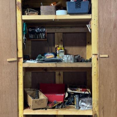 Large Tool Clean out With Primitive Cabinet 