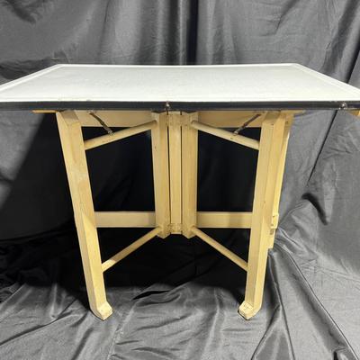Vintage Enamel Top Table