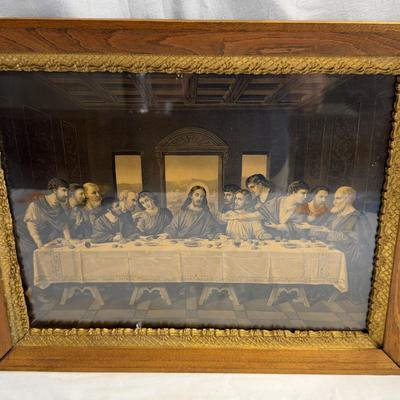 Vintage Framed Print of Leonard de Vinci’s The Last Supper