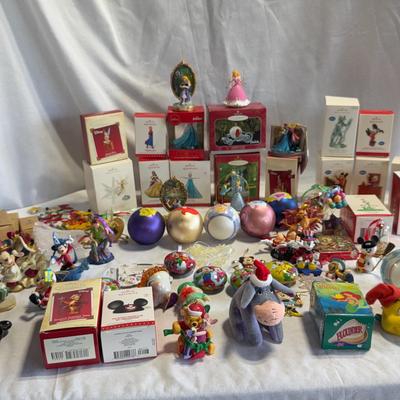 Huge Disney Christmas ornaments lot 