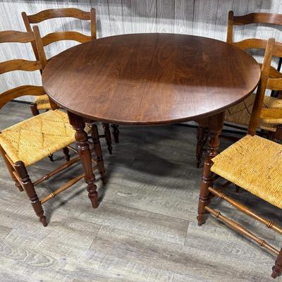 Vintage Hickory Table and Chairs 