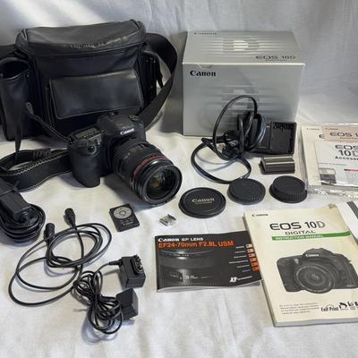 Cannon EOS 10D Digital Camera With EF24-70mm Lens & Accessories