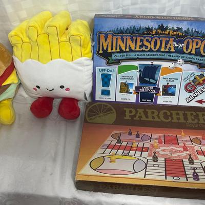 Games & Hallmark Burger & Fries Plushies 