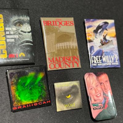 Vintage Movie Pins (1990s)