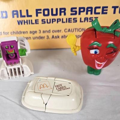 1991 McDonald's "Young Astronauts" Happy Meal store display and toy set