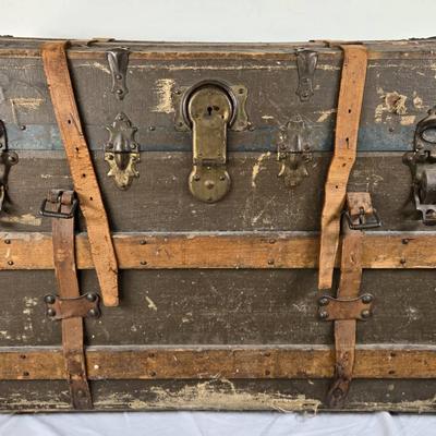 Antique steamer trunk