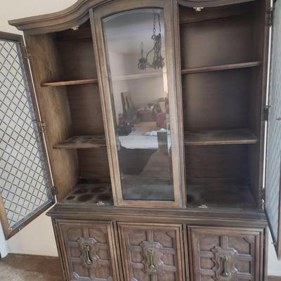 Stanley Furniture Italian Provincial Display Hutch