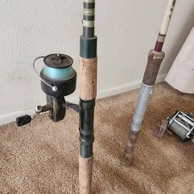 Vintage Garcia Conolon 2610-D spinning rod with a Berkley 415 reel. 