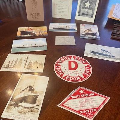 Sale Photo Thumbnail #15: Titanic post cards and misc.