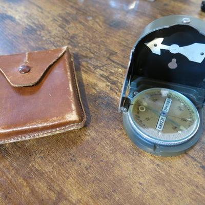 WWII French Export "Bezard" Military Compass with Case