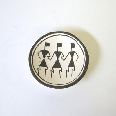Dolores Lewis Acoma Pueblo Monochrome Bowl