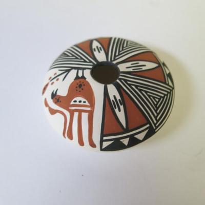 E.L. Chino Acoma Polychrome Seed Pot