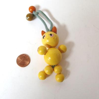 Vintage Bakelite Crib Toy Cat