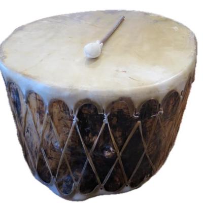 Large Pueblo Drum with Striker