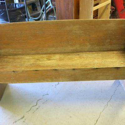 Antique Hand-Made Pew Style Bench