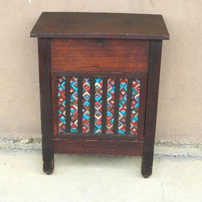 Antique Oak Storage/Sewing Table