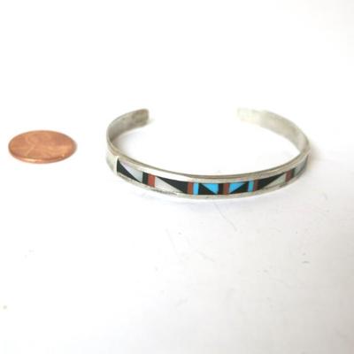 Zuni Inlay Cuff Bracelet 