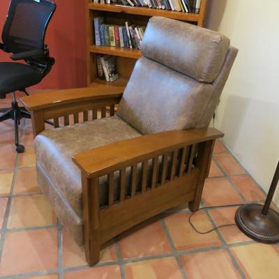 Micro Suede Mission Style Recliner