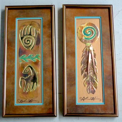 Greg Hinz Copper Southwest Art Pair
