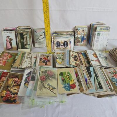 Antique postcards, dating back to the early nineteen hundreds