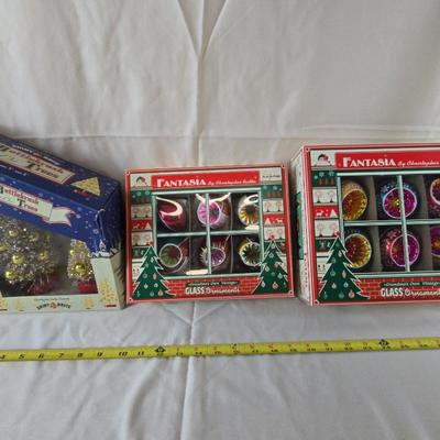 Bottle brush tree set of two BY Christopher Radco New In Box Fantasia Glass Christopher Radco 