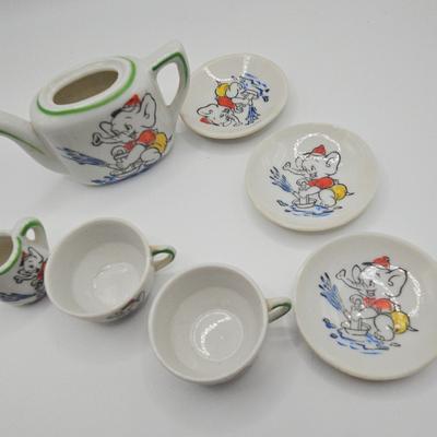 Tiny Tea Set #2 Elephants Japan