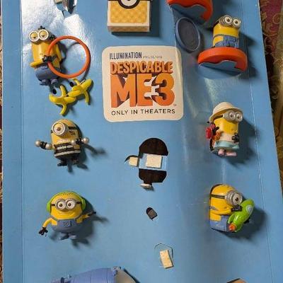 Despicable Me 3 McDonalds Toys On Display Card 2017 