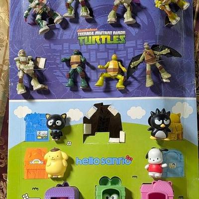 McDonald Happy Meal Display Sets Ninja Turtles And Sanrio 