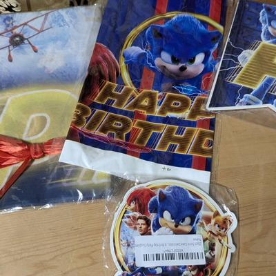 Sonic The Hedgehog Birthday Decorations Collection 