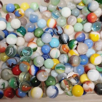 Glass Marble Lot Vintage And Antique