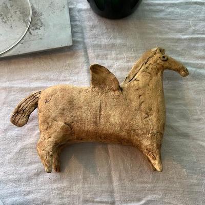 Sale Photo Thumbnail #29: Stone carved horse