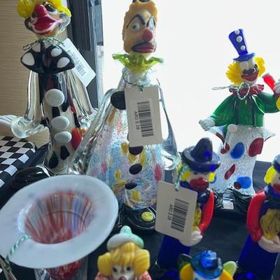 Venetian Glass Clowns