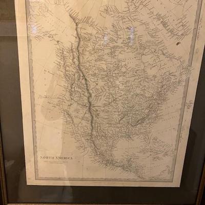 Sale Photo Thumbnail #40: Framed map
