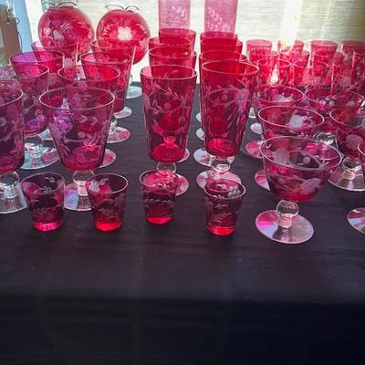 Sale Photo Thumbnail #47: Cranberry Glass