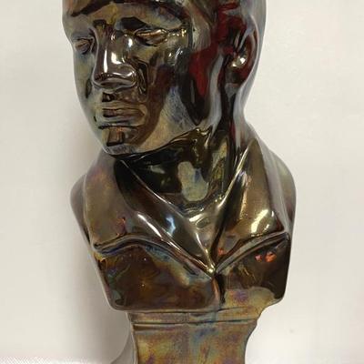 Ceramic Bronzed Elvis Presley Bust