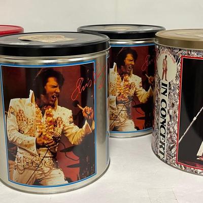 Vintage "Elvis Presley" “Olde Tyme” Popcorn Tins 