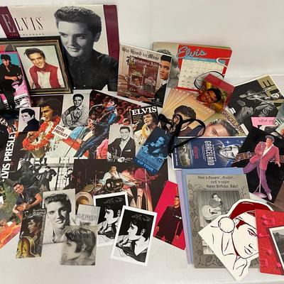 Elvis Presley Cutouts, Brochures, Buttons, Notebooks and More