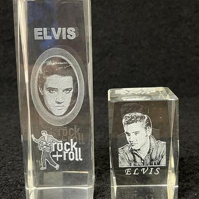 Crystal Elvis Paperweights