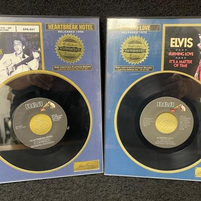 Limited Authorized Collectors Edition Framed 45 RPM Records